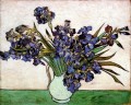 Jarrón con Iris Vincent van Gogh Impresionismo Flores